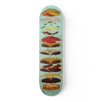 Dirty Burger With Special Sauce Skate Decks by richpool