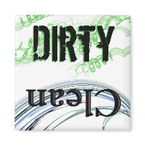 Dirty Clean Dish Washer Magnet