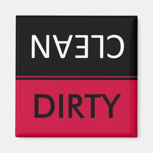 Dirty clean Dishwasher Magnets
