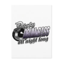 DIRTY DRUMnBASS all night long Postcards
