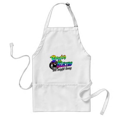 DIRTY ELECTRO all night long Apron by dubsteptshirts