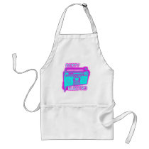 DIRTY ELECTRO dance club DJ girls an guys neon Apron