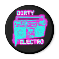 DIRTY ELECTRO dance club DJ girls an guys neon Magnet