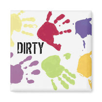DIRTY hands Dishwasher Magnets