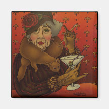 Dirty Martini Refrigerator Magnet