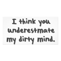 Dirty Mind Photo Card Template