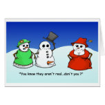 Dirty Old Snowman 2010 Greeting Card