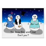 Dirty Old Snowman Christmas cards