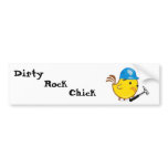 Dirty Rock Chick Bumper Stickers