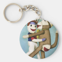 Dirty Socks Dancing The Tango Key Chain