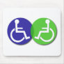 DISABILITY COLOR COUPLE LOVE MOUSE MATS
