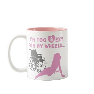 Disability Humour - Mug for disabled girls or wome by inamar