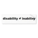 Disability Math Bumper Sticker bumper stickers