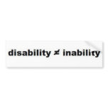 Disability Math Bumper Sticker bumper stickers