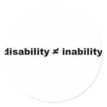 Disability Math Sticker