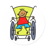 Disabled Boy Sticker