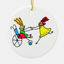 Disabled Friends Christmas Ornaments