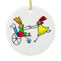 Disabled Friends Christmas Ornaments