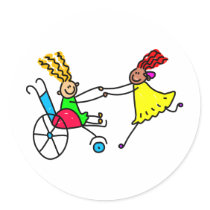 Disabled Friends Sticker