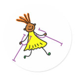 Disabled Girl stickers