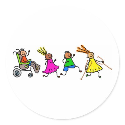 Disabled Kids Sticker by prawny