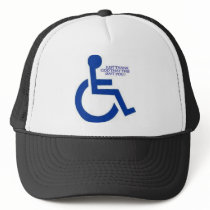disabled sign mesh hats