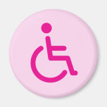 Disabled symbol fridge magnet