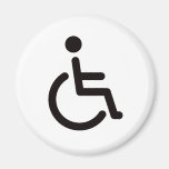 Disabled symbol fridge magnet