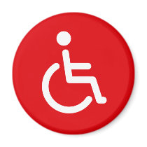 Disabled symbol magnet