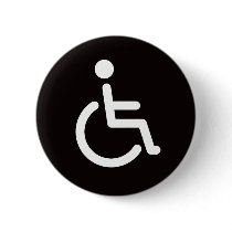 Disabled symbol or black and white handicap sign