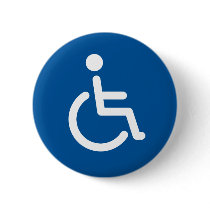 Disabled symbol or blue and white handicap sign