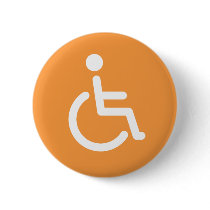 Disabled symbol or orange and white handicap sign