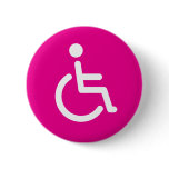 Disabled symbol or pink handicap sign for girls