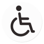 Disabled symbol stickers