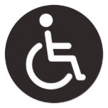 Disabled symbol stickers