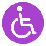 Disabled symbol stickers