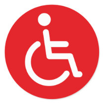 Disabled symbol stickers