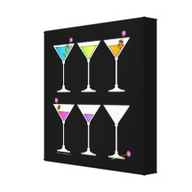 DISAPPEARING MARTINI Gallery Wrapped Canvas