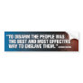 Disarm the people bumper sticker