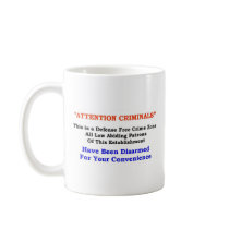 DISARMED COFFEE MUG