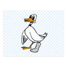 Disaster Duck Postcard
