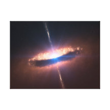 Disc galaxy canvas print