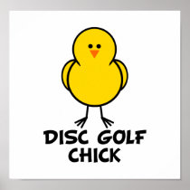 Disc Golf Chick Print