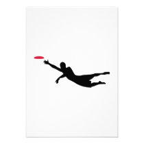 Disc golf frisbee invitations