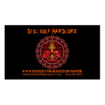 Disc Golf Hardcore Biz Cards Business Card Template