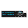 DISC GOLF HARDCORE G(i)RL POWER Bumper Sticker
