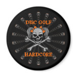 DISC GOLF HARDCORE REFRIGERATOR MAGNETS