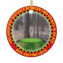 Disc Golf Logic #1 Christmas Tree Ornament
