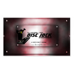 Disc Jock DJ Business Card Template