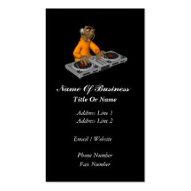 Disc Jockey Business Card